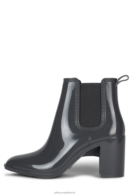 Jeffrey Campbell mulheres B0VBD896 cinza brilhante botas de tornozelo furacão2