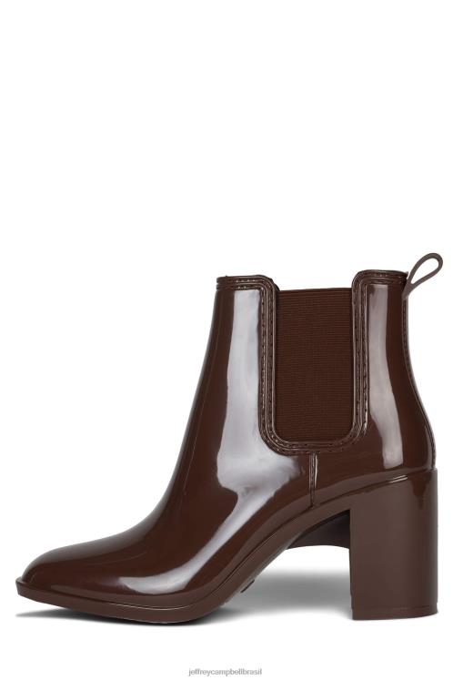 Jeffrey Campbell mulheres B0VBD897 café brilhante botas de tornozelo furacão2
