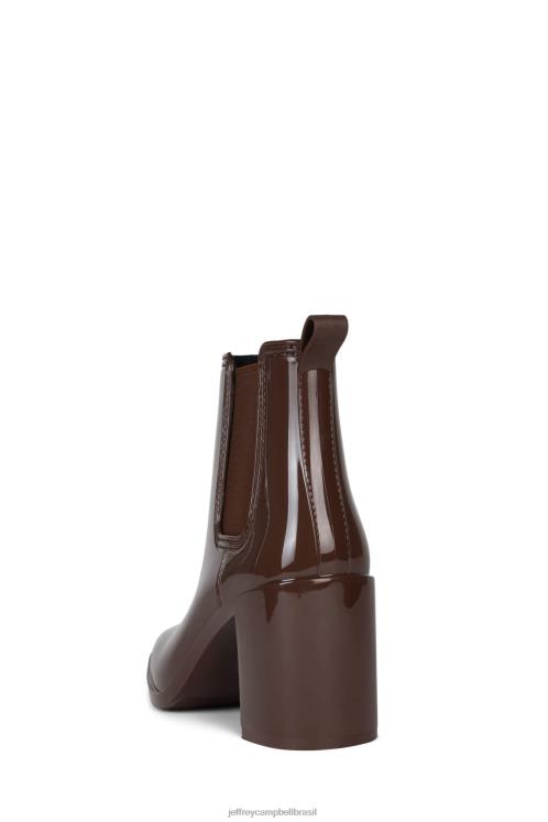 Jeffrey Campbell mulheres B0VBD897 café brilhante botas de tornozelo furacão2