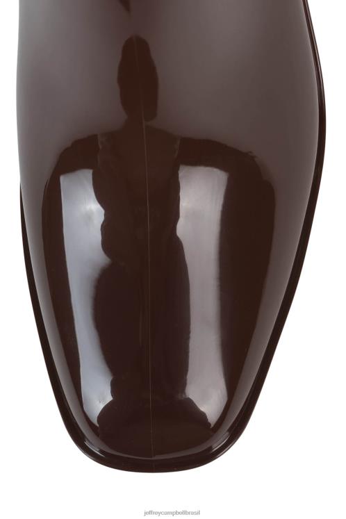 Jeffrey Campbell mulheres B0VBD897 café brilhante botas de tornozelo furacão2