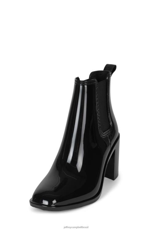 Jeffrey Campbell mulheres B0VBD898 preto brilhante botas de tornozelo furacão2