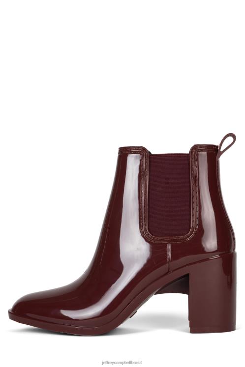Jeffrey Campbell mulheres B0VBD899 vinho brilhante botas de tornozelo furacão2