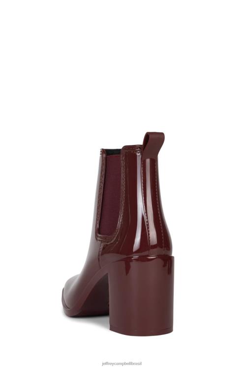 Jeffrey Campbell mulheres B0VBD899 vinho brilhante botas de tornozelo furacão2