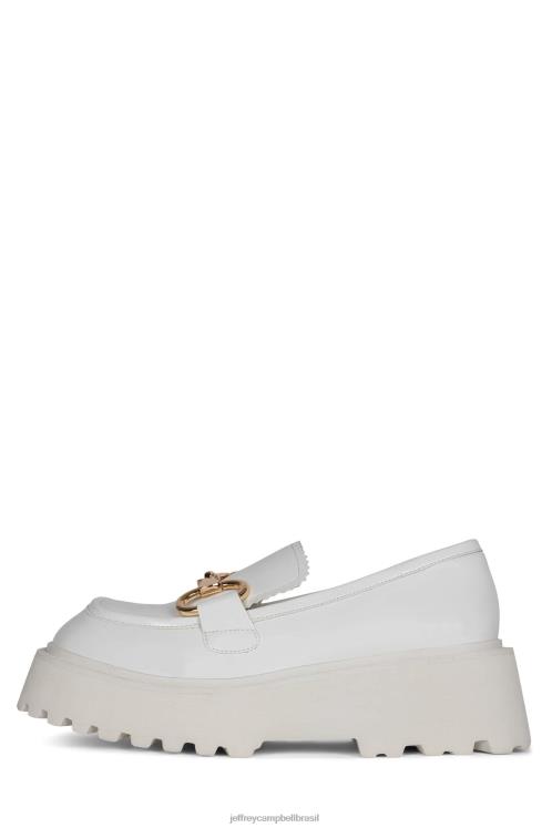 Jeffrey Campbell mulheres B0VBD1242 caixa branca bomba de plataforma skooled