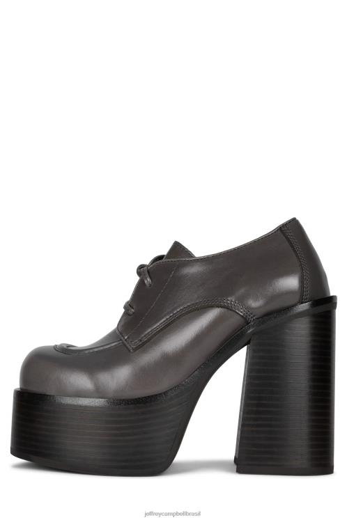 Jeffrey Campbell mulheres B0VBD1243 cinza bomba de plataforma passear