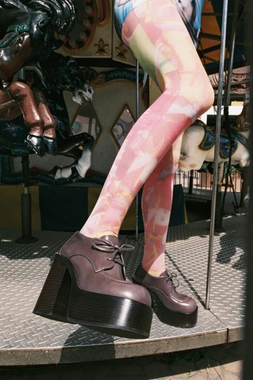 Jeffrey Campbell mulheres B0VBD1243 cinza bomba de plataforma passear