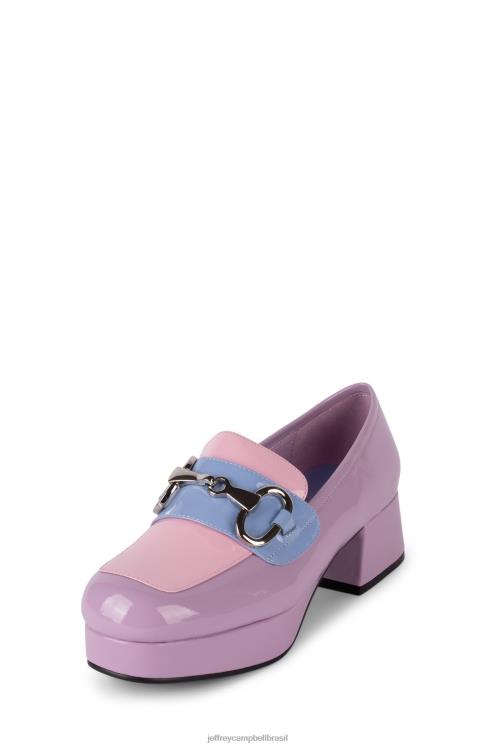 Jeffrey Campbell mulheres B0VBD1263 combinação de pervinca rosa lilás bomba de plataforma estudante-2