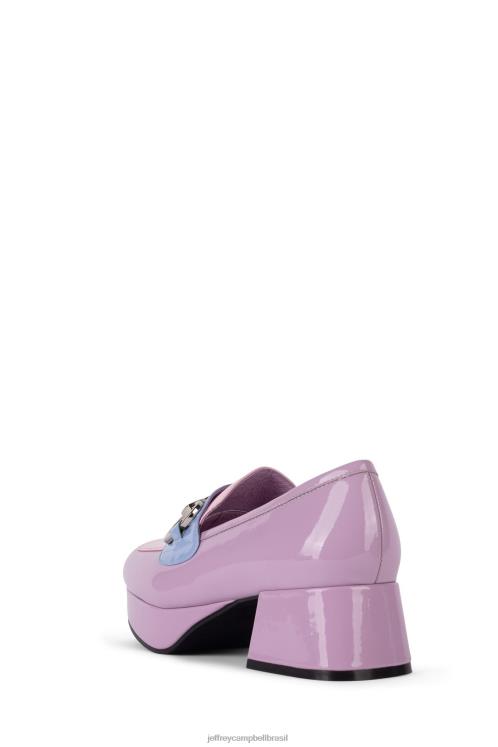 Jeffrey Campbell mulheres B0VBD1263 combinação de pervinca rosa lilás bomba de plataforma estudante-2