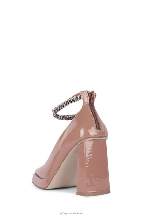 Jeffrey Campbell mulheres B0VBD1284 patente de blush empoeirado bomba de plataforma ch embotado