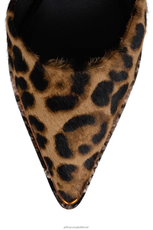Jeffrey Campbell mulheres B0VBD1288 combinação animal print laranja bomba de plataforma spellonu-f