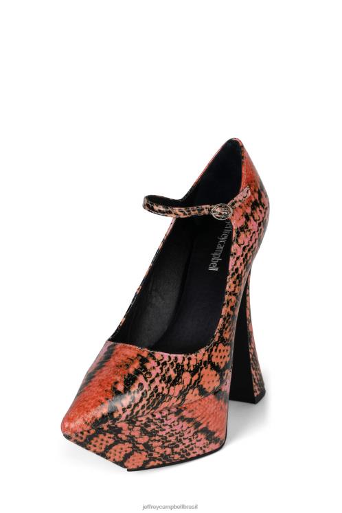 Jeffrey Campbell mulheres B0VBD1290 cobra rosa laranja bomba de plataforma siouxsie-m