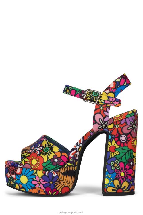 Jeffrey Campbell mulheres B0VBD1007 multi floral sandália plataforma verões-3
