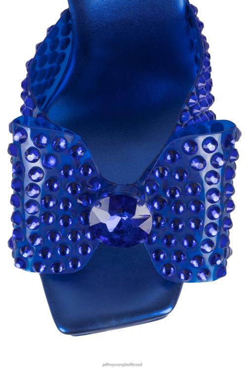 Jeffrey Campbell mulheres B0VBD1019 combinação azul sandália plataforma gemina