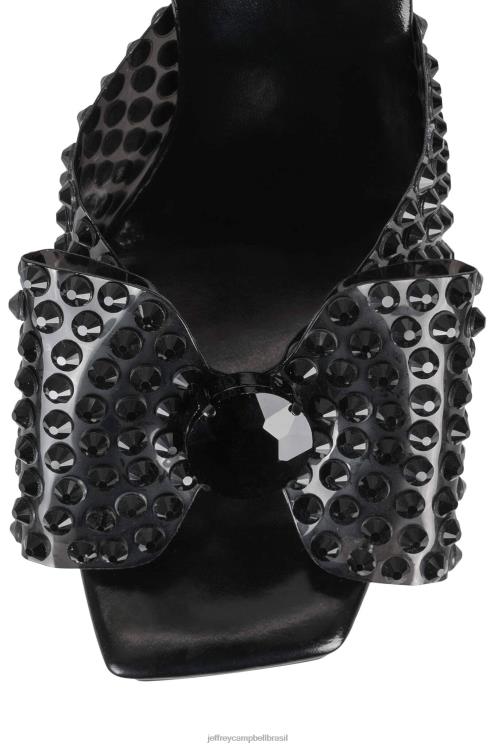 Jeffrey Campbell mulheres B0VBD1020 combinação preta sandália plataforma gemina