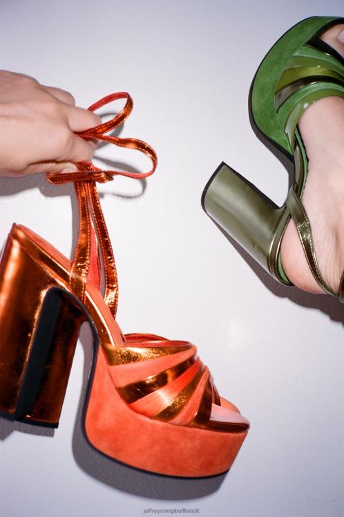 Jeffrey Campbell mulheres B0VBD1044 combinação de glitter vermelho sandália plataforma boogie-dwn