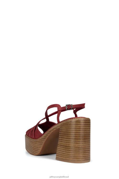 Jeffrey Campbell mulheres B0VBD1057 vermelho sandália plataforma rocknroll