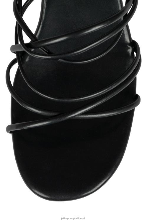 Jeffrey Campbell mulheres B0VBD1060 preto sandália plataforma andróide