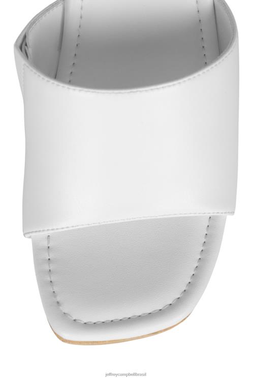 Jeffrey Campbell mulheres B0VBD1062 branco sandália plataforma transparente