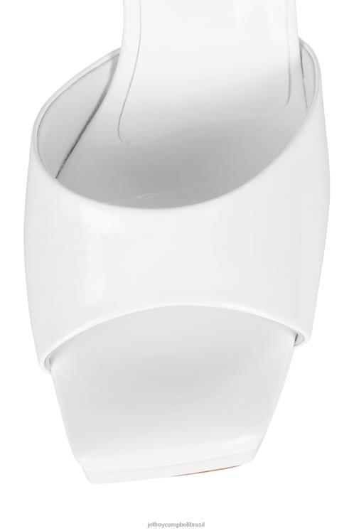 Jeffrey Campbell mulheres B0VBD1065 patente branca sandália plataforma mínimos