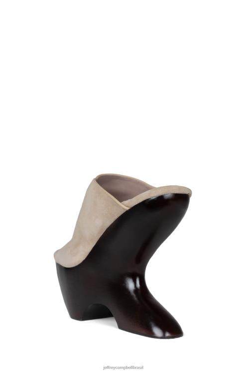 Jeffrey Campbell mulheres B0VBD1067 camurça bege marrom escuro sandália plataforma giah-2