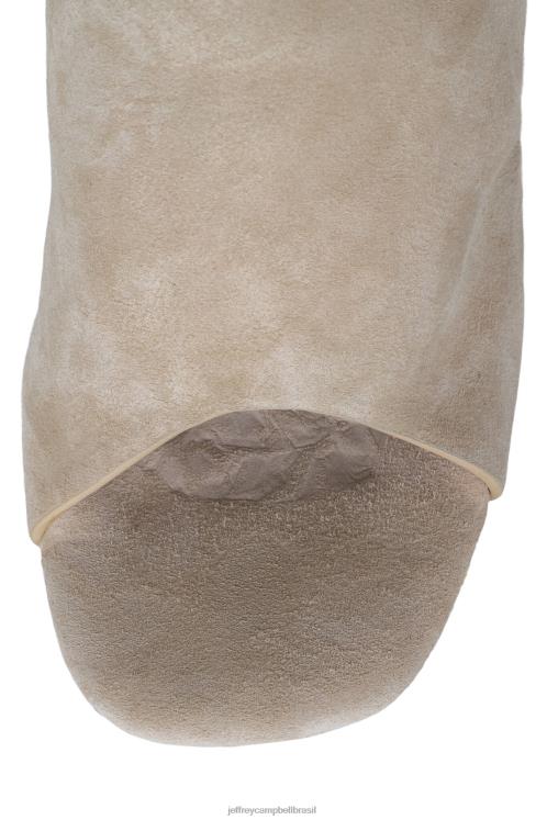 Jeffrey Campbell mulheres B0VBD1067 camurça bege marrom escuro sandália plataforma giah-2