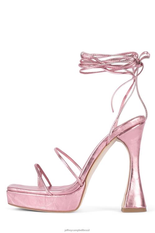 Jeffrey Campbell mulheres B0VBD1083 rosa metálico sandália plataforma primadona