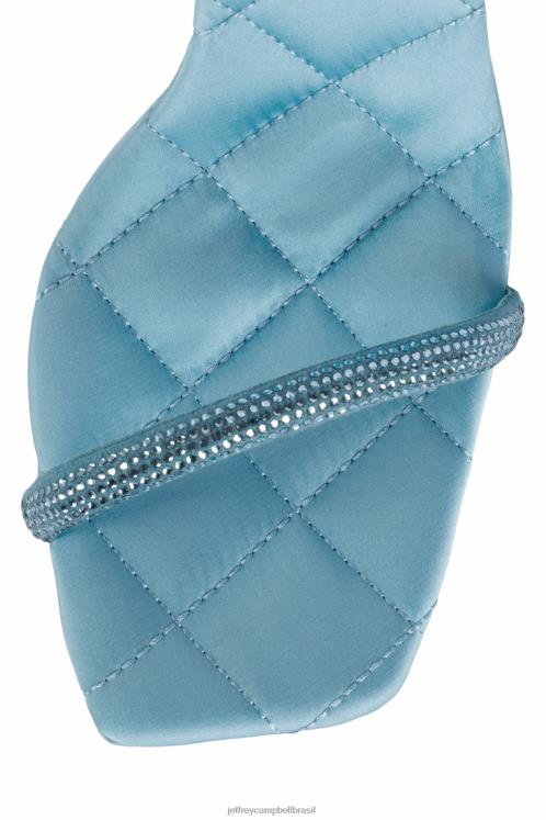 Jeffrey Campbell mulheres B0VBD1092 cetim azul azul sandália plataforma filme