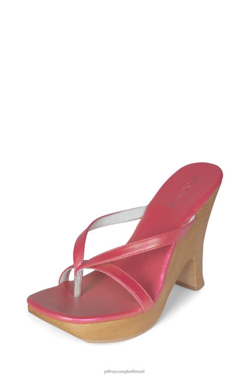 Jeffrey Campbell mulheres B0VBD1101 rosa iridescente sandália plataforma raposa