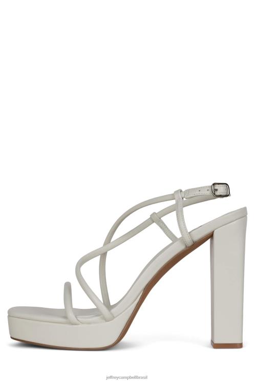 Jeffrey Campbell mulheres B0VBD1106 creme sandália plataforma aperitivo