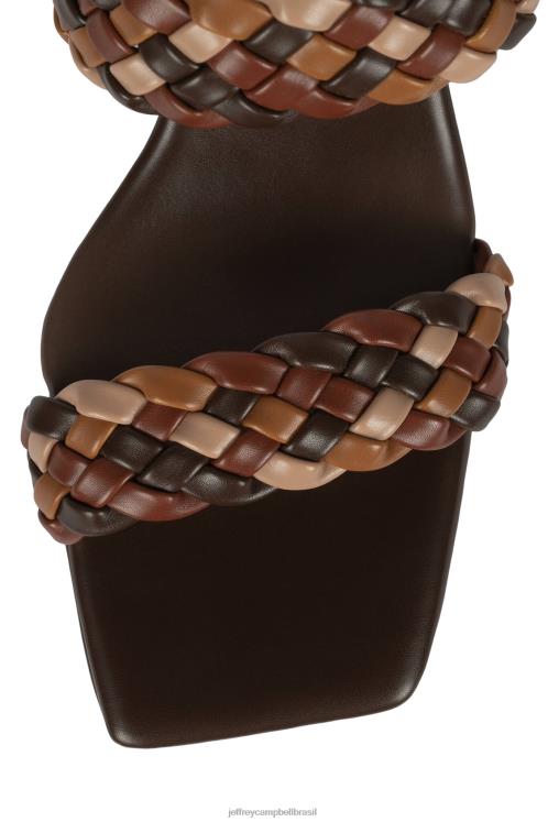 Jeffrey Campbell mulheres B0VBD1112 combinação marrom sandália plataforma delicadeza