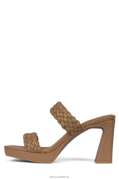 Jeffrey Campbell mulheres B0VBD1114 nu escuro sandália plataforma delicadeza