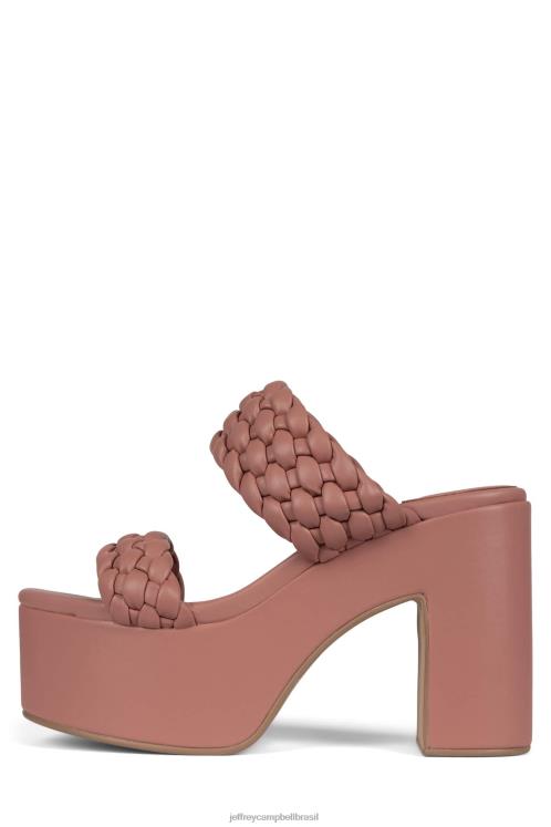 Jeffrey Campbell mulheres B0VBD1116 rosa empoeirado sandália plataforma bamba