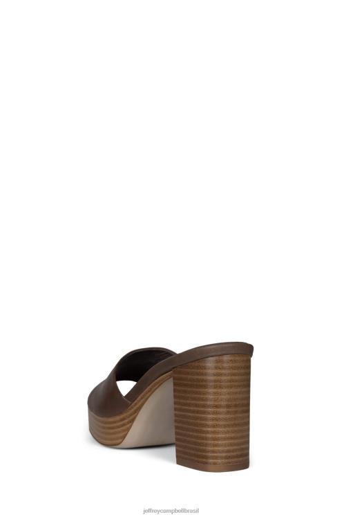 Jeffrey Campbell mulheres B0VBD1126 pilha natural taupe sandália plataforma tesouraria