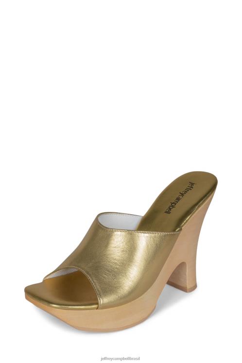 Jeffrey Campbell mulheres B0VBD1127 ouro sandália plataforma roxi