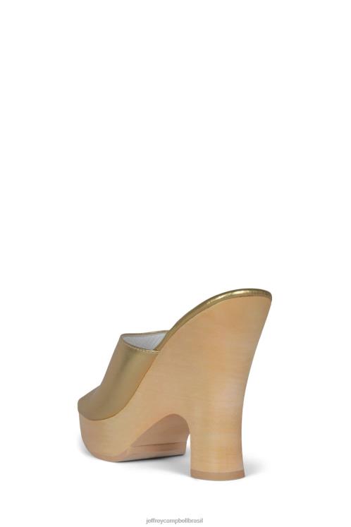 Jeffrey Campbell mulheres B0VBD1127 ouro sandália plataforma roxi