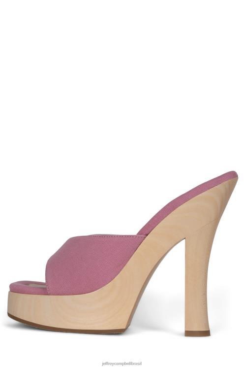 Jeffrey Campbell mulheres B0VBD1130 jeans rosa sandália plataforma anais