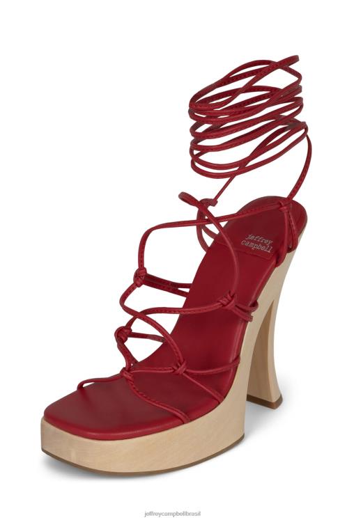 Jeffrey Campbell mulheres B0VBD1135 vermelho natural sandália plataforma dhawn