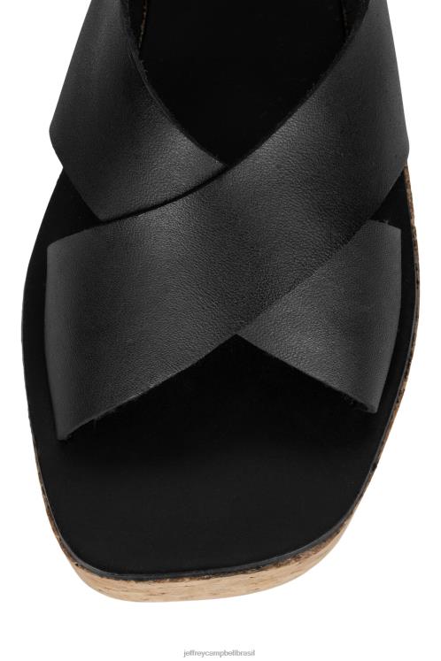 Jeffrey Campbell mulheres B0VBD1137 preto sandália plataforma itzelia
