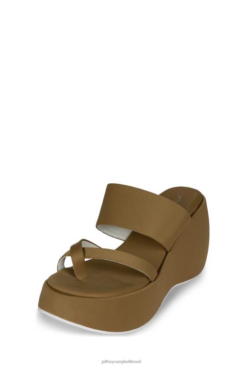 Jeffrey Campbell mulheres B0VBD1145 neoprene bronzeado empoeirado sandália plataforma vibe-2