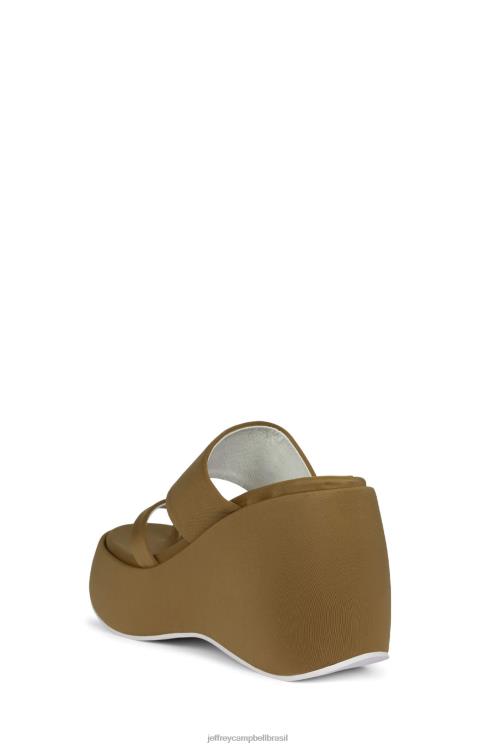 Jeffrey Campbell mulheres B0VBD1145 neoprene bronzeado empoeirado sandália plataforma vibe-2