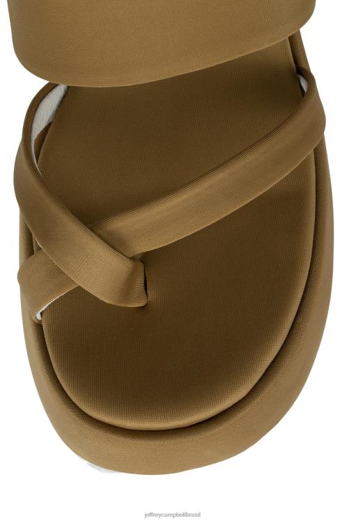 Jeffrey Campbell mulheres B0VBD1145 neoprene bronzeado empoeirado sandália plataforma vibe-2