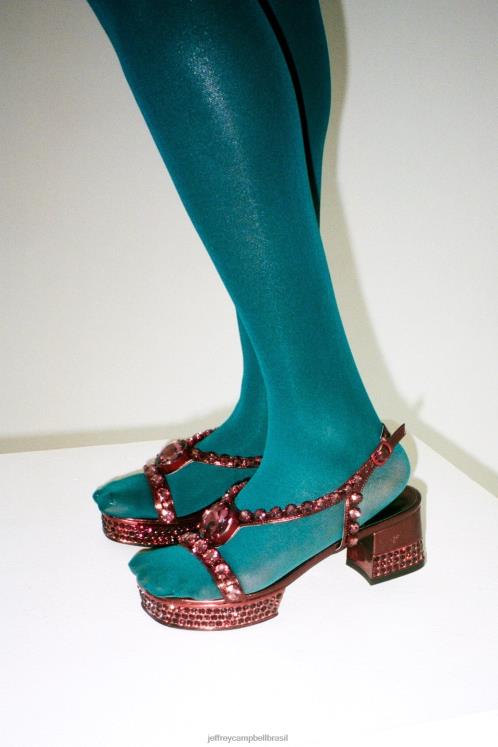 Jeffrey Campbell mulheres B0VBD1152 vinho metálico vinho sandália plataforma próspero