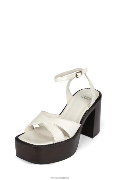 Jeffrey Campbell mulheres B0VBD1164 pilha de esmalte marrom gelo sandália plataforma produtor