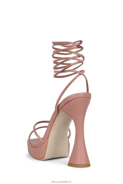 Jeffrey Campbell mulheres B0VBD1179 rosa empoeirado sandália plataforma primadona