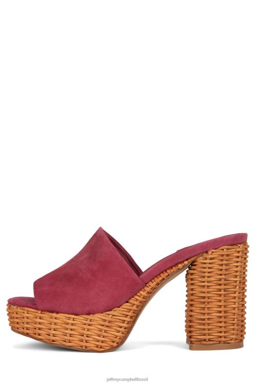 Jeffrey Campbell mulheres B0VBD1189 camurça rosa sandália plataforma magda-wkr