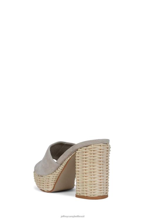 Jeffrey Campbell mulheres B0VBD1192 camurça taupe sandália plataforma magda-wkr