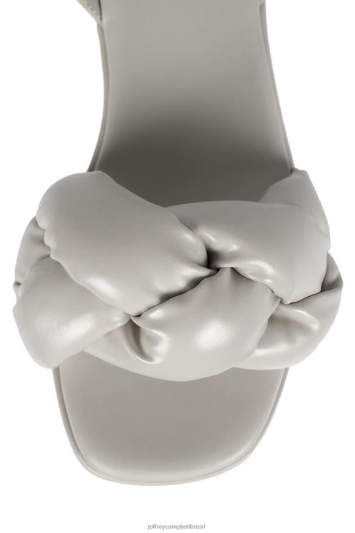 Jeffrey Campbell mulheres B0VBD1197 cinza claro sandália plataforma trançado