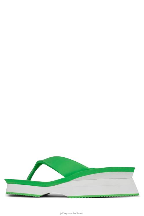 Jeffrey Campbell mulheres B0VBD1200 verde branco sandália plataforma ano de 2k