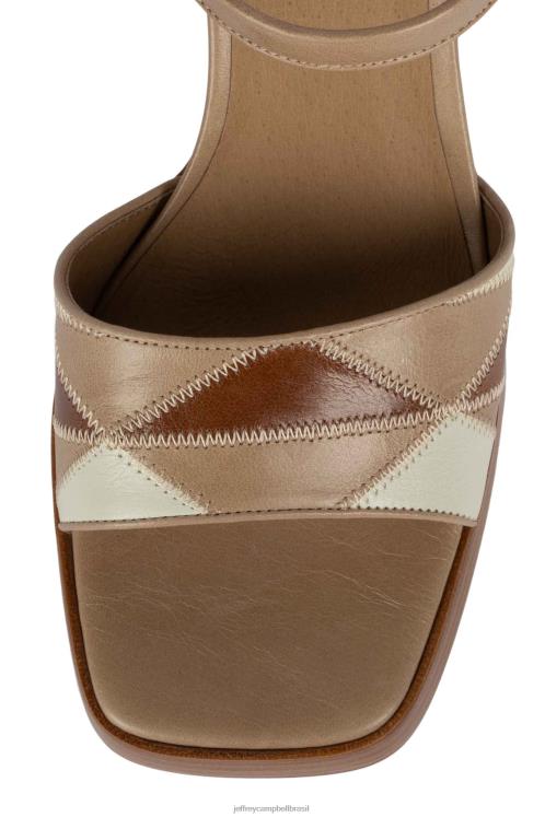 Jeffrey Campbell mulheres B0VBD1203 taupe multi sandália plataforma dançarino