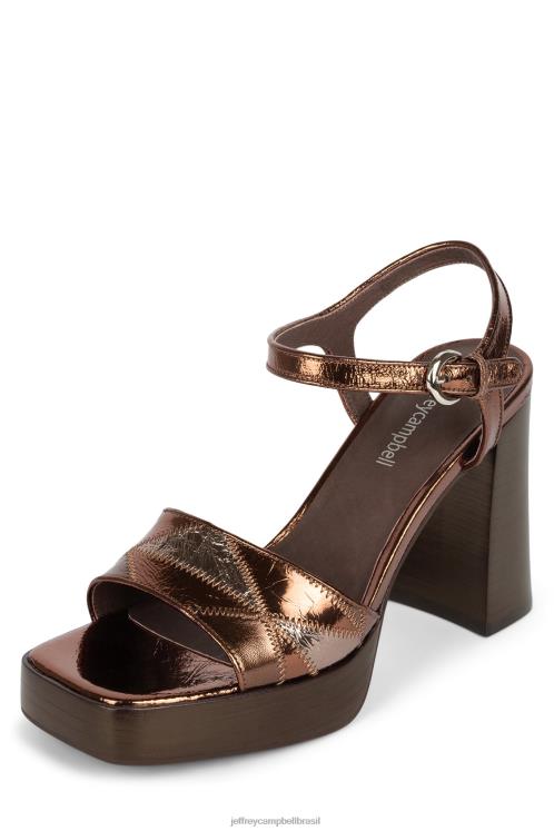 Jeffrey Campbell mulheres B0VBD1204 bronze multi sandália plataforma dançarino
